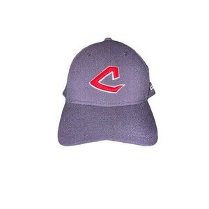 New Era 39THIRTY Cleveland Indians Hat Cooperstown Collection S/M Navy Blue MLB